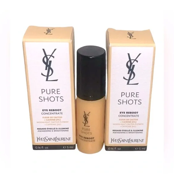 NIB bundle 2 YSL Yves Saint Laurent PURE SHOTS Eye Reboot Concentrate NEW - Picture 5 of 5